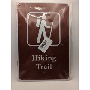 Hiking Trail-Steel Decor Sign 12x8